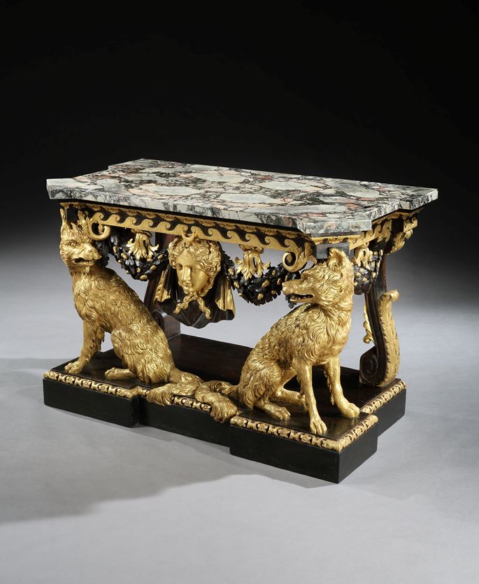 William  Kent - A George II Parcel Gilt Side Table Attributed | MasterArt